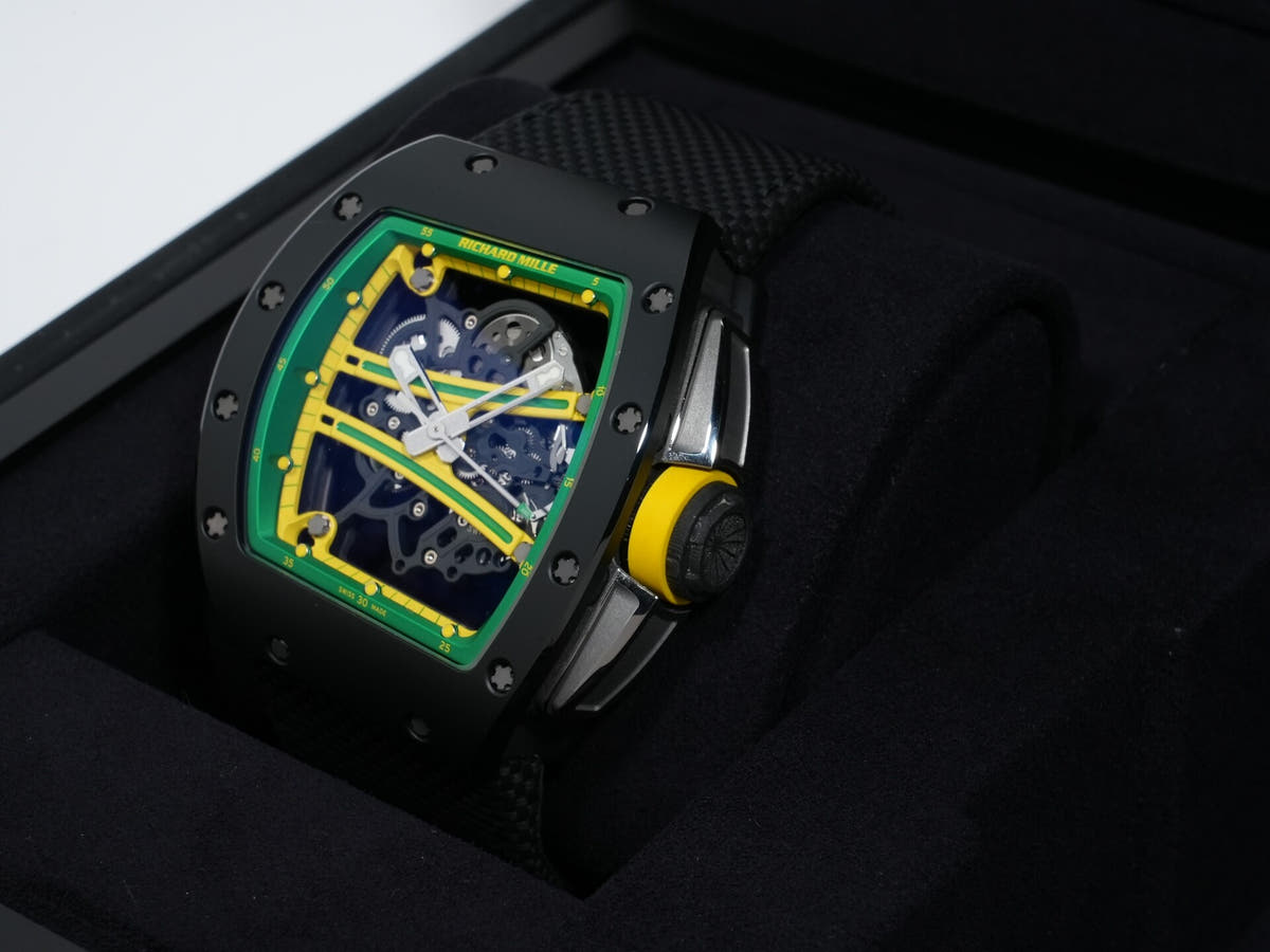 リシャールミル ヨハン ブレイク Ref.RM61-01 TZP Black Ceramic×Carbon TPT® スケルトン文字盤 美品 jinn6rjc