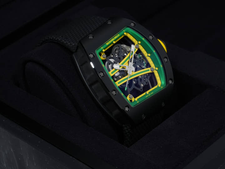 リシャールミル ヨハン ブレイク Ref.RM61-01 TZP Black Ceramic×Carbon TPT® スケルトン文字盤 美品 jinn6rjc