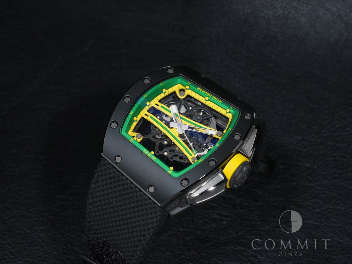リシャールミル ヨハン ブレイク Ref.RM61-01 TZP Black Ceramic×Carbon TPT® スケルトン文字盤 美品 jinn6rjc