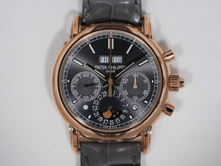 パテックフィリップ パーペチュアルカレンダー スプリットセコンド クロノグラフ Ref.5204R-011 ローズゴールド スレートグレー文字盤