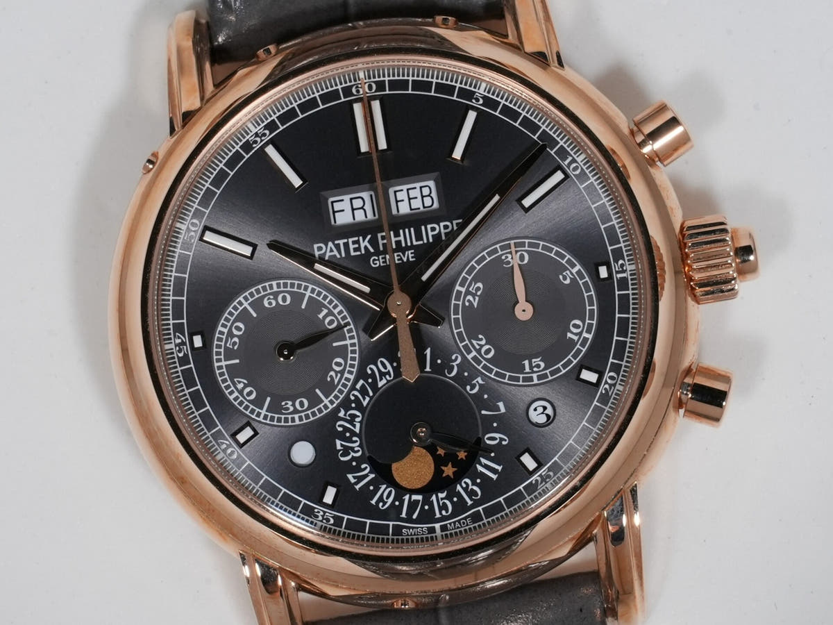 パテックフィリップ パーペチュアルカレンダー スプリットセコンド クロノグラフ Ref.5204R-011 18KRG スレートグレー文字盤 極美品 xpmnrshj