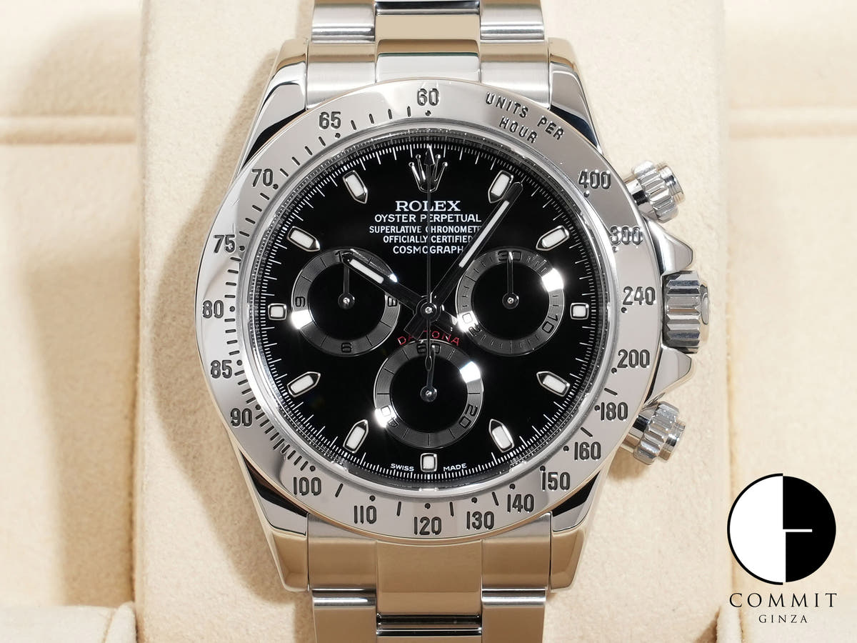 ロレックス デイトナ Ref.116520 SS ブラック文字盤 美品 5c6a8esd