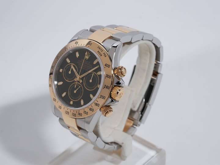 Rolex Daytona Ref. 116523 Stainless Steel/Yellow Gold Black Dial
