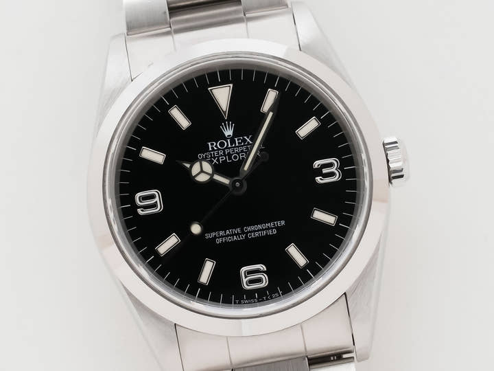 ロレックス エクスプローラーI Ref.14270 ステンレススチール ブラック文字盤