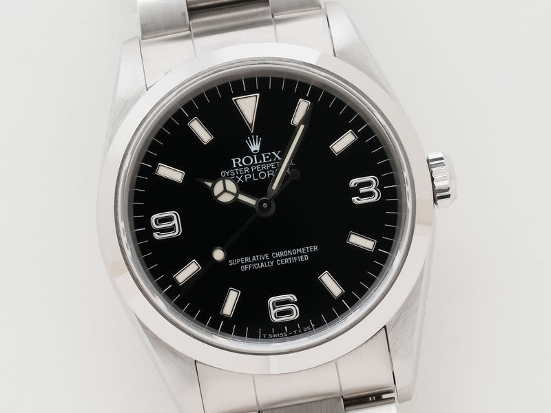 ロレックス エクスプローラーⅠ Ref.14270 SS ブラック文字盤 中古 xej7isai