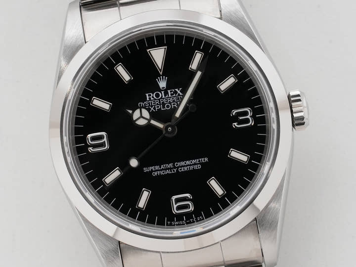 ロレックス エクスプローラーI Ref.14270 ステンレススチール ブラック文字盤