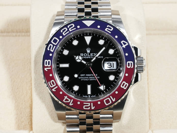 ロレックス GMTマスターII Ref.126710BLRO ステンレススチール ブラック文字盤 ジュビリーブレスレット