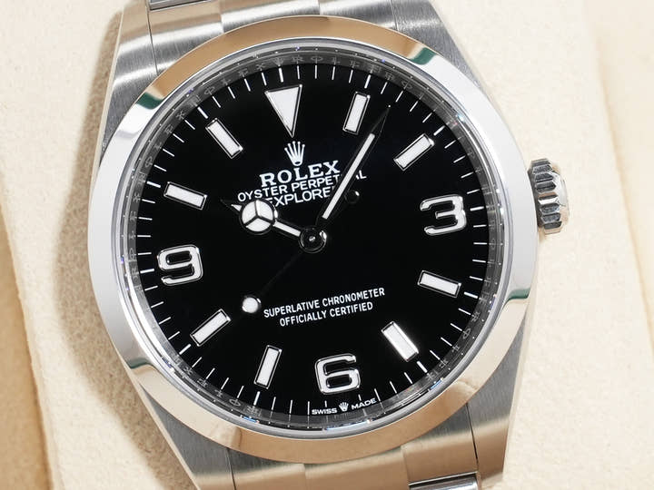 ロレックス エクスプローラー36 Ref.124270 ステンレススチール ブラック文字盤