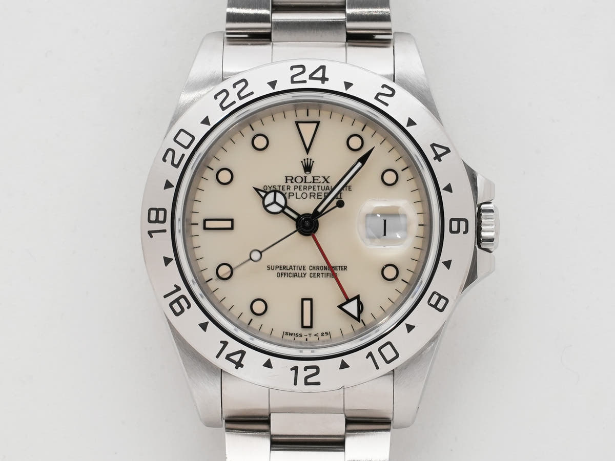 ロレックス エクスプローラーII Ref.16570 ホワイト文字盤 中古 di9bh73p