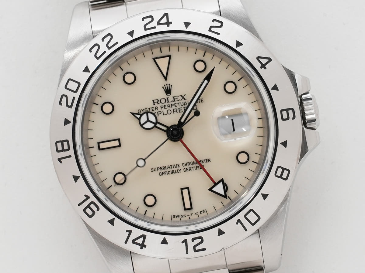ロレックス エクスプローラーII Ref.16570 ホワイト文字盤 中古 di9bh73p