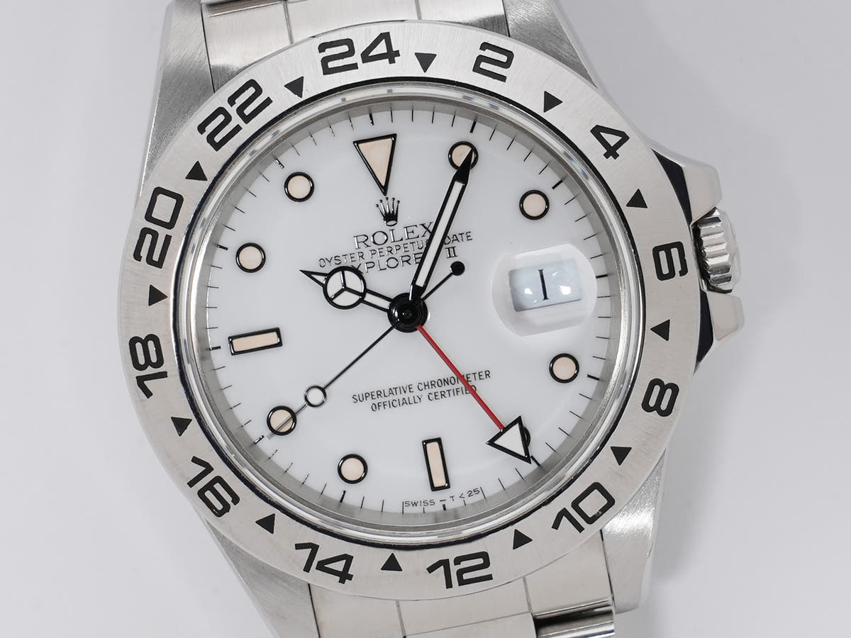 ロレックス エクスプローラーII Ref.16550 ホワイト文字盤 中古 b6h54hkr