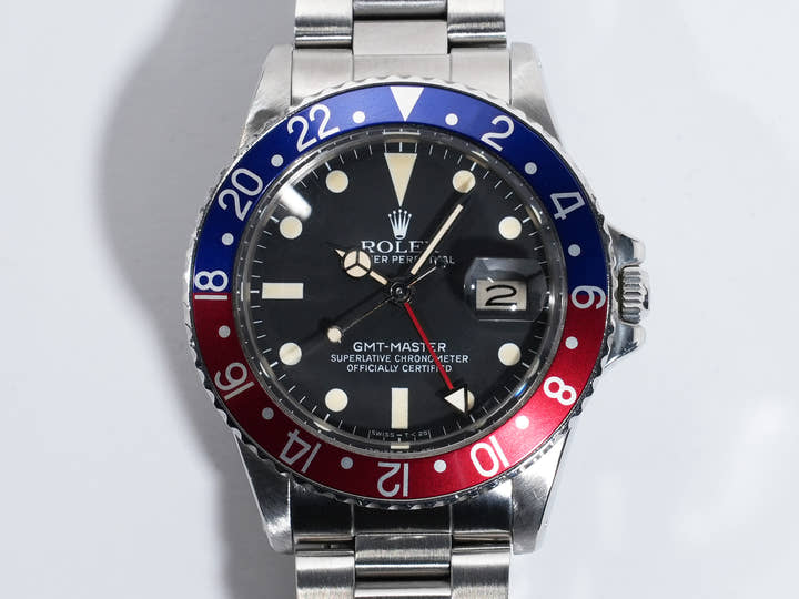 ロレックス GMTマスター Ref.16750 ステンレススチール ブラック文字盤 オイスターブレスレット 中古 fypgrebu