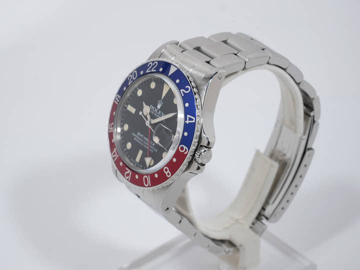 ロレックス GMTマスター Ref.16750 ステンレススチール ブラック文字盤 オイスターブレスレット 中古 fypgrebu