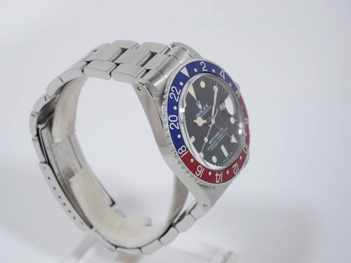 ロレックス GMTマスター Ref.16750 ステンレススチール ブラック文字盤 オイスターブレスレット 中古 fypgrebu