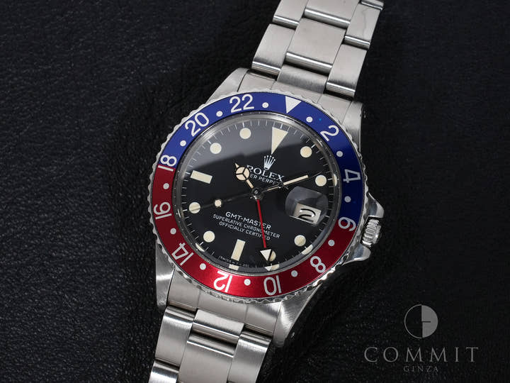 ロレックス GMTマスター Ref.16750 ステンレススチール ブラック文字盤 オイスターブレスレット 中古 fypgrebu