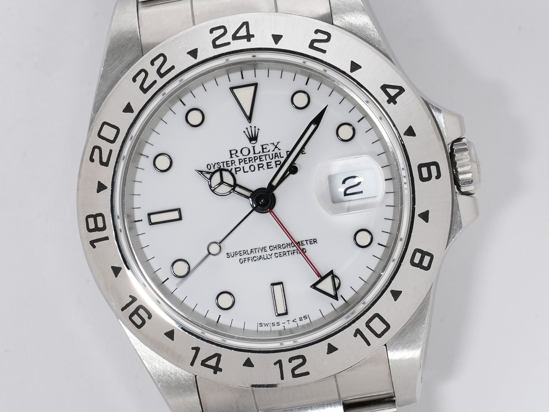 ロレックス エクスプローラーII 16570 ホワイト 中古 gzmab82r