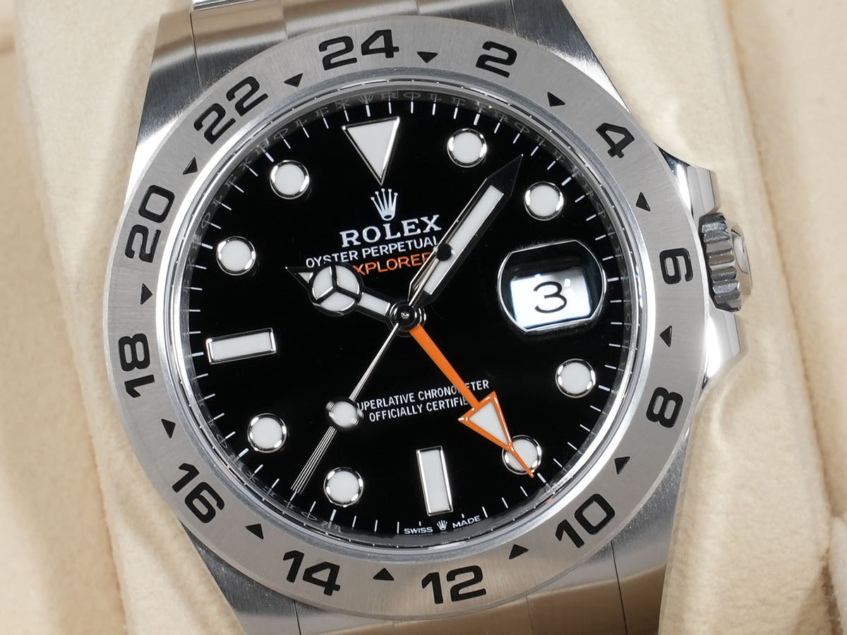 ロレックス エクスプローラーII Ref.226570 SS ブラック文字盤 未使用 krn28hwr