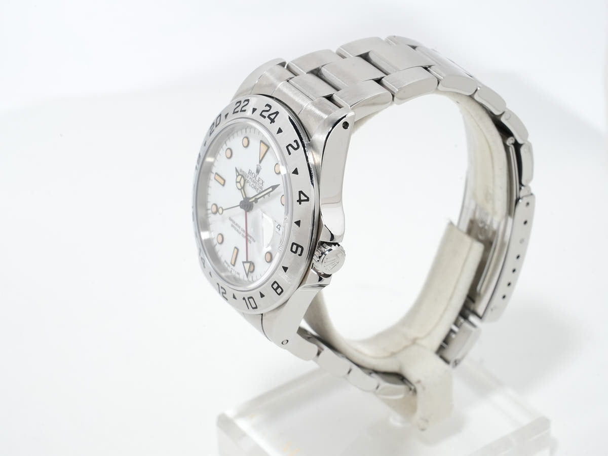 ロレックス エクスプローラーII Ref.16570 ホワイト文字盤 中古 ptonnwm7
