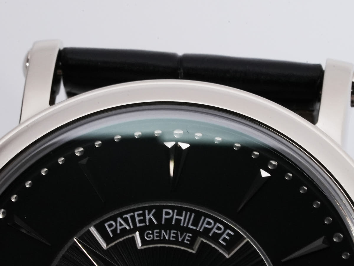 パテックフィリップ カラトラバ オフィサー Ref.5153G-001 18KWG ブラック文字盤 美品 p49n997t