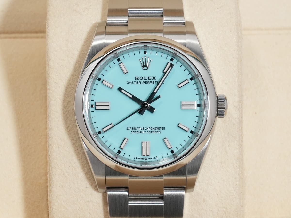 ロレックス オイスターパーペチュアル36 Ref.126000 ターコイズ文字盤 美品 eykkmvhk