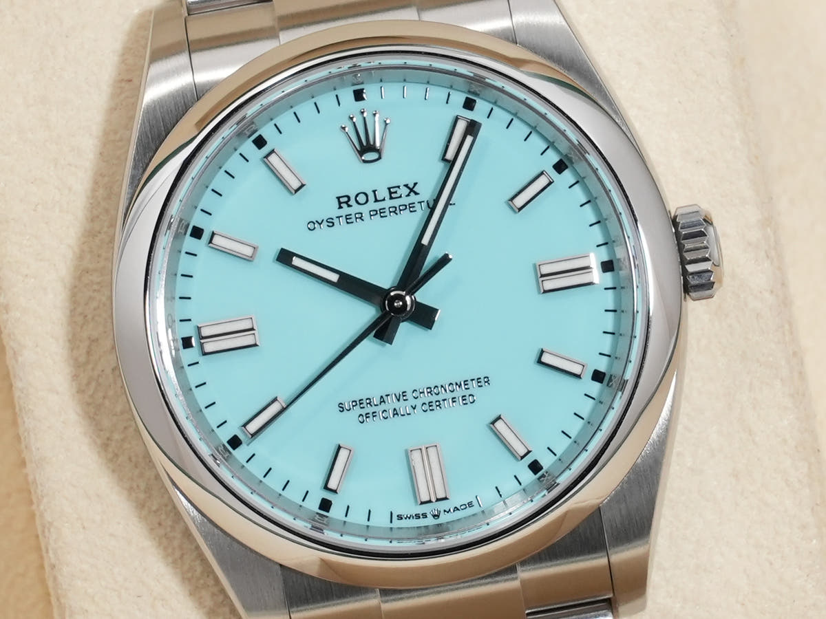 ロレックス オイスターパーペチュアル36 Ref.126000 ターコイズ文字盤 美品 eykkmvhk