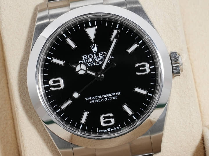 ロレックス エクスプローラー40 Ref.224270 ステンレススチール ブラック文字盤