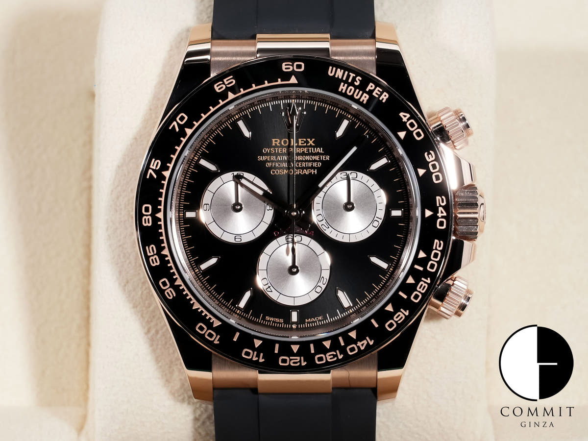Rolex Daytona Ref. 126515LN Everose Gold Bright Black x Sandblast Dial