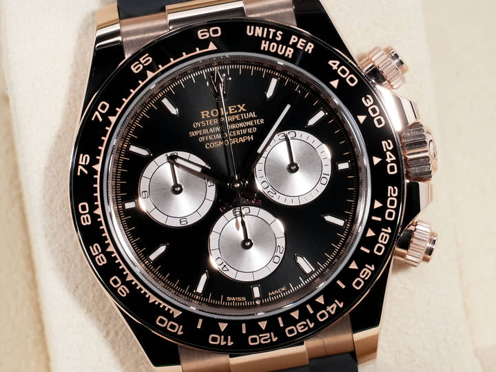 Rolex Daytona Ref. 126515LN Everose Gold Bright Black x Sandblast Dial