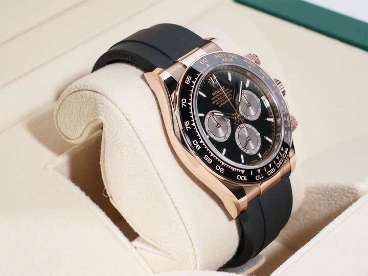 Rolex Daytona Ref. 126515LN Everose Gold Bright Black x Sandblast Dial