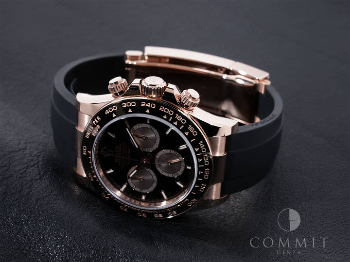 Rolex Daytona Ref. 126515LN Everose Gold Bright Black x Sandblast Dial