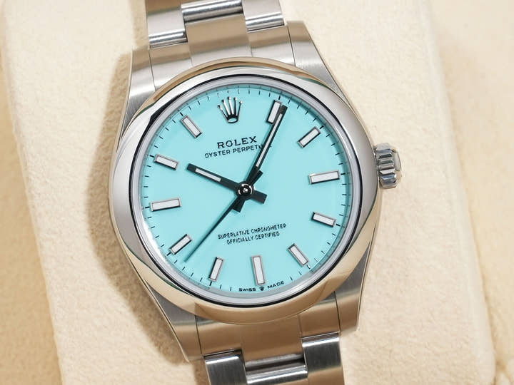 ロレックス オイスターパーペチュアル31 Ref.277200 ステンレススチール ターコイズ文字盤