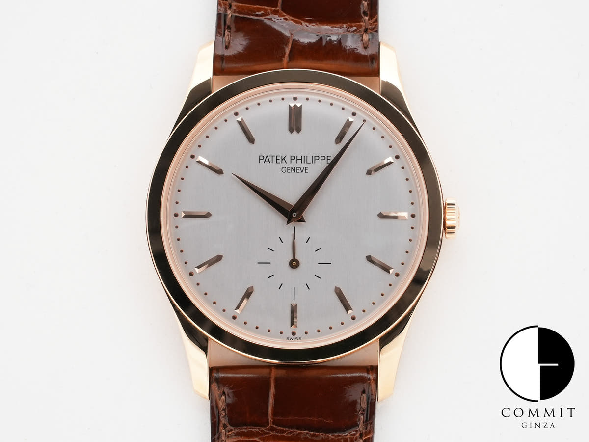 パテックフィリップ カラトラバ Ref.5196R-001 18KRG シルバー文字盤 美品 s4rendd9