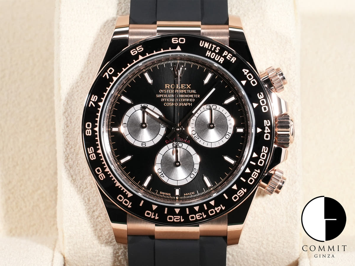 Rolex Daytona Ref. 126515LN Everose Gold Bright Black x Sandblast Dial