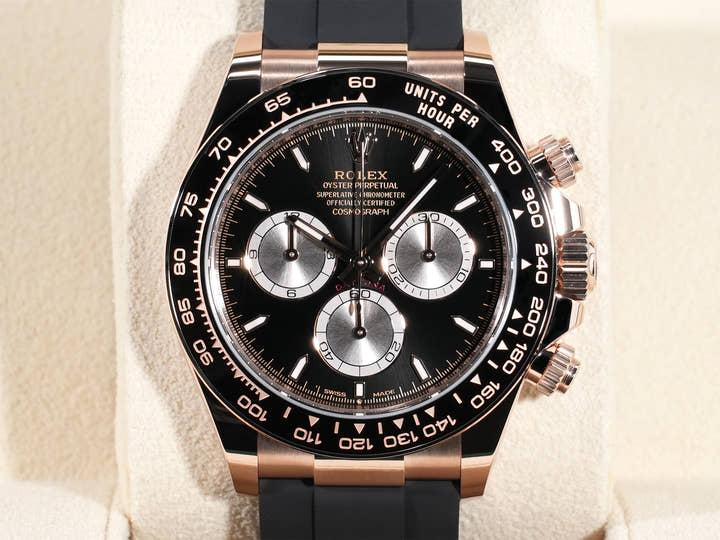Rolex Daytona Ref. 126515LN Everose Gold Bright Black x Sandblast Dial