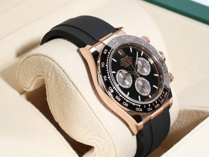 Rolex Daytona Ref. 126515LN Everose Gold Bright Black x Sandblast Dial