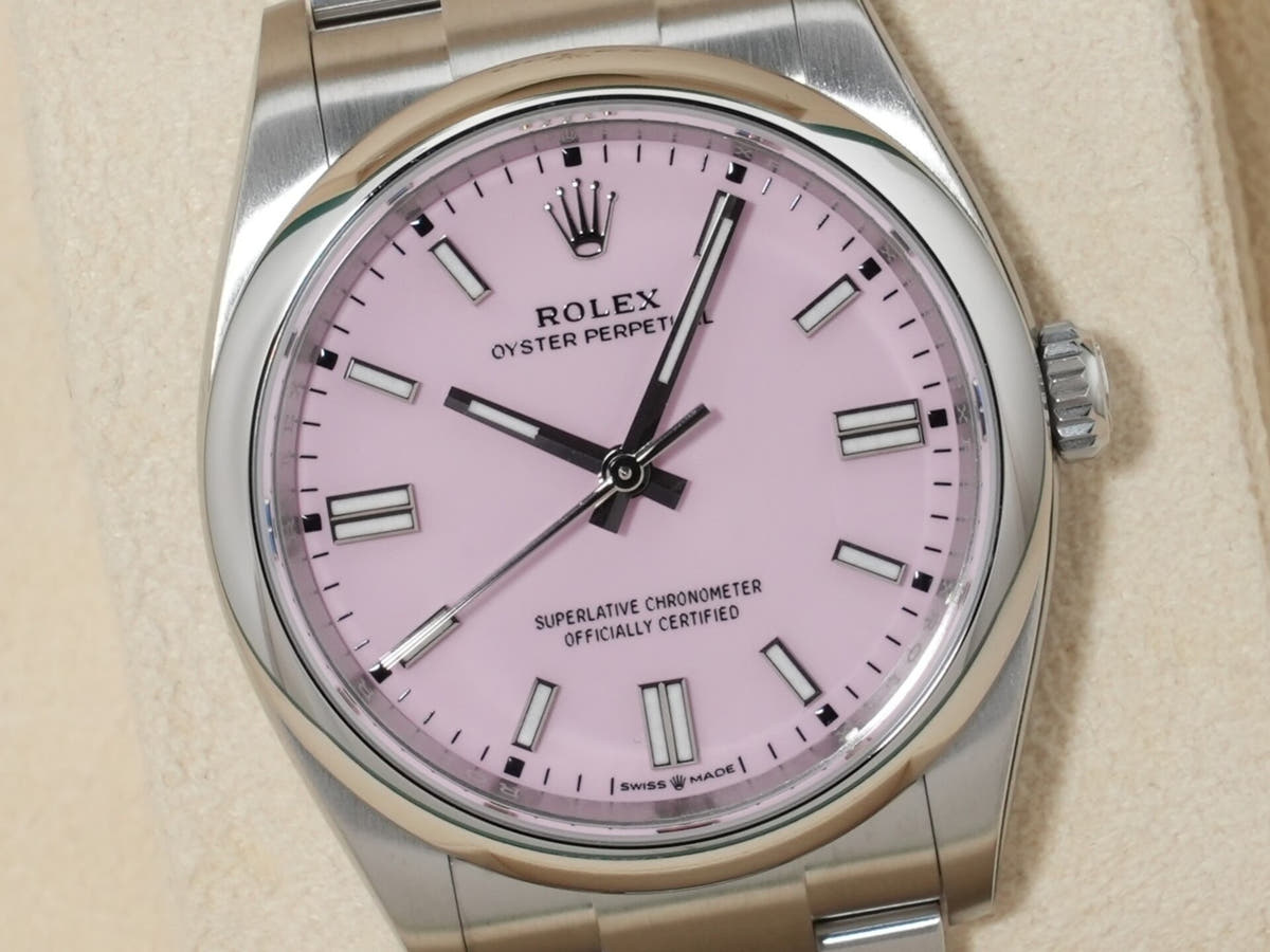 ロレックス オイスターパーペチュアル36 Ref.126000 キャンディピンク文字盤 未使用 gmx39z33