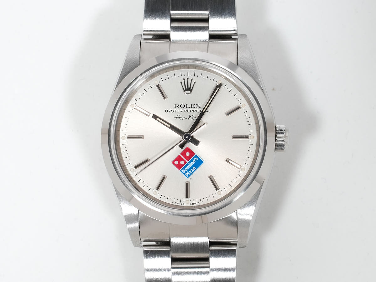 ロレックス エアキング ドミノピザ Ref.14000 シルバー文字盤 中古 26vrbp9e