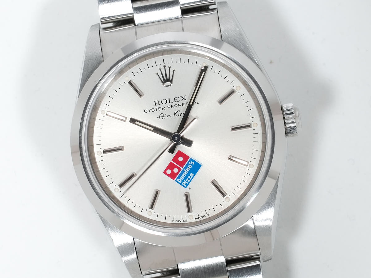 ロレックス エアキング ドミノピザ Ref.14000 シルバー文字盤 中古 26vrbp9e