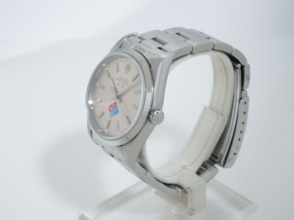 ロレックス エアキング ドミノピザ Ref.14000 シルバー文字盤 中古 26vrbp9e