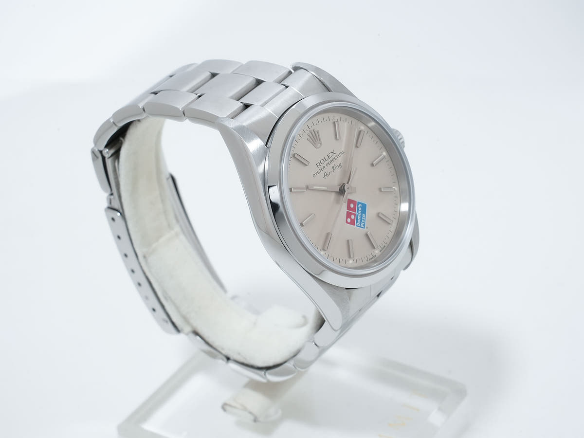 ロレックス エアキング ドミノピザ Ref.14000 シルバー文字盤 中古 26vrbp9e