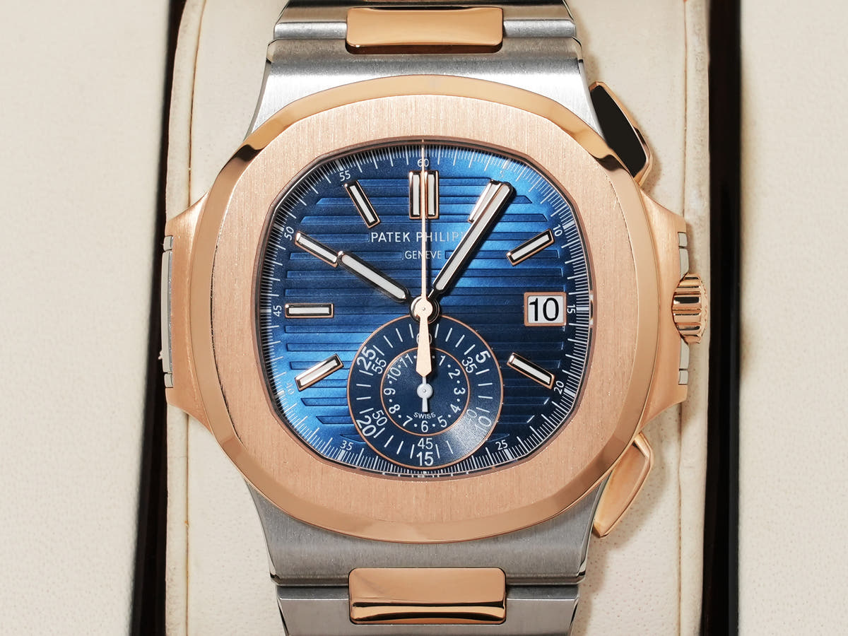 Patek Philippe Nautilus Chronograph Ref.5980/1AR-001 Blue Dial Good Condition Used uz94ow8u