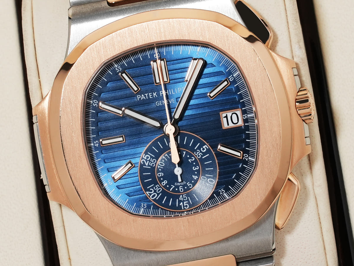 Patek Philippe Nautilus Chronograph Ref.5980/1AR-001 Blue Dial Good Condition Used uz94ow8u