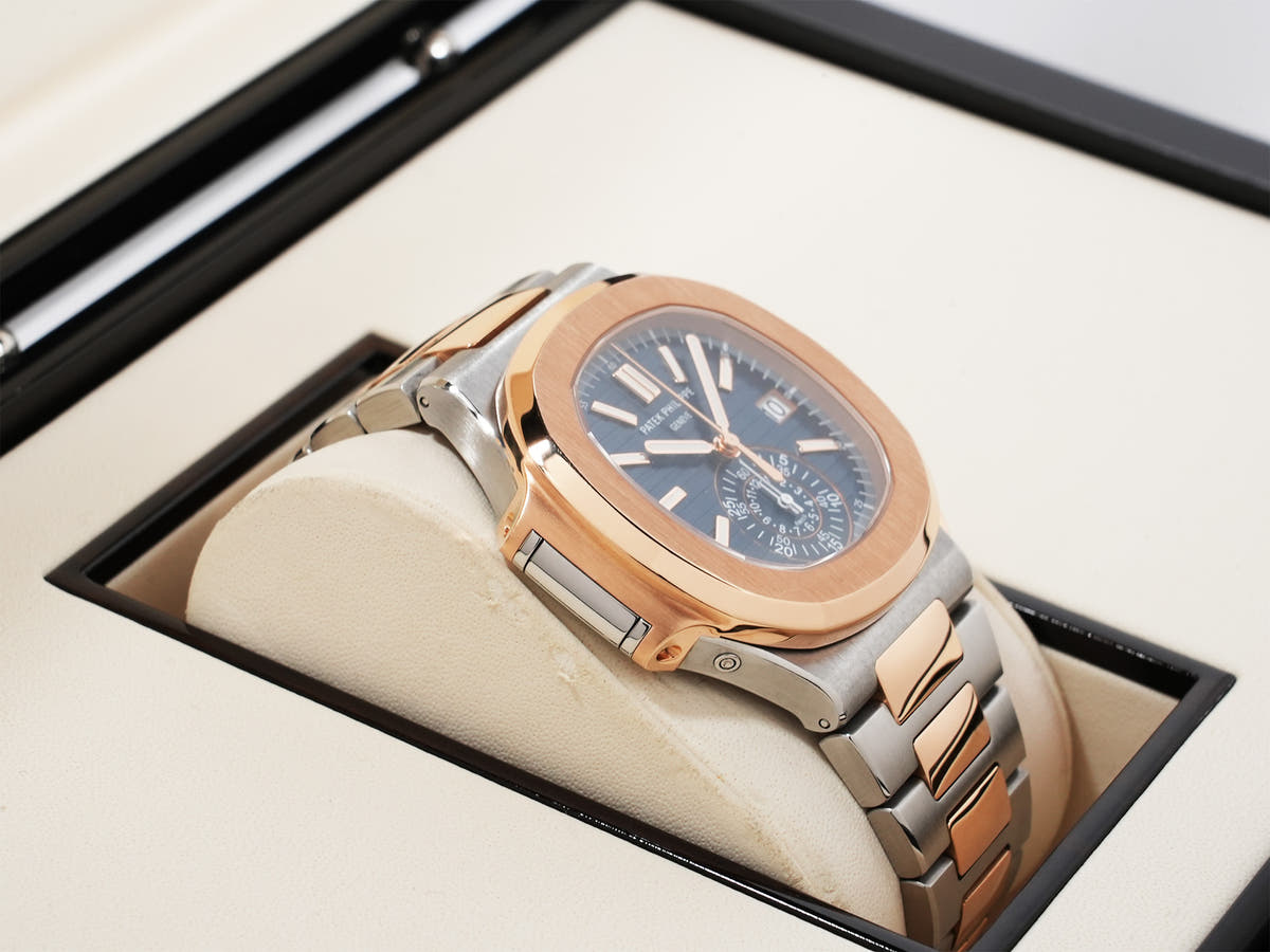 Patek Philippe Nautilus Chronograph Ref.5980/1AR-001 Blue Dial Good Condition Used uz94ow8u