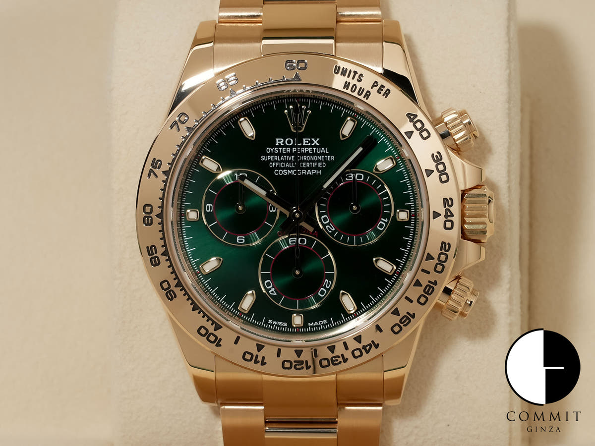 ロレックス デイトナ Ref.116508 18KYG グリーン文字盤 美中古 onpdw4yv