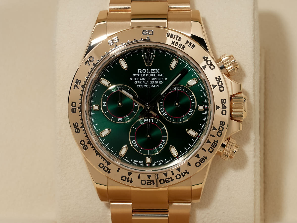 ロレックス デイトナ Ref.116508 18KYG グリーン文字盤 美中古 onpdw4yv