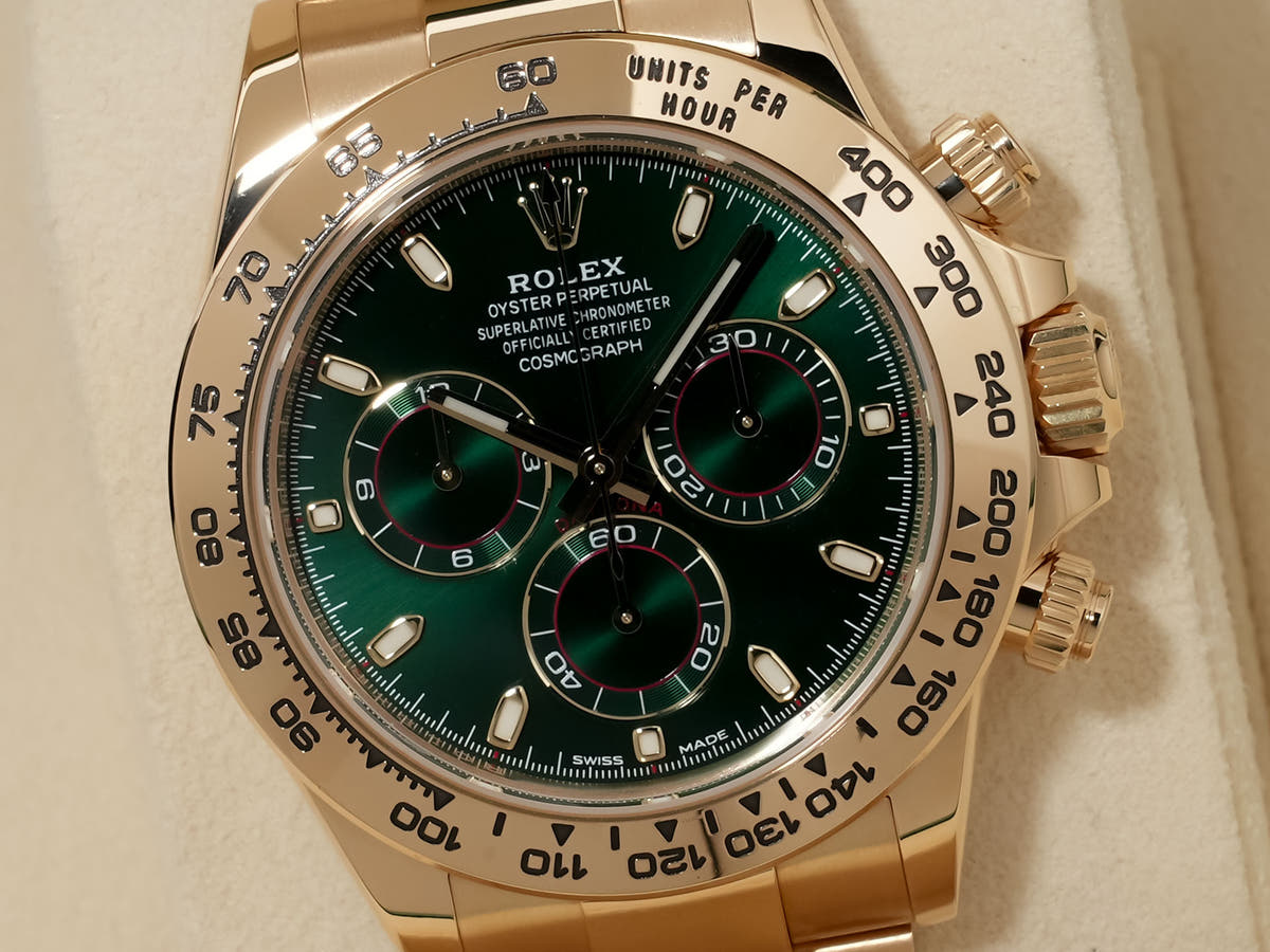 ロレックス デイトナ Ref.116508 18KYG グリーン文字盤 美中古 onpdw4yv