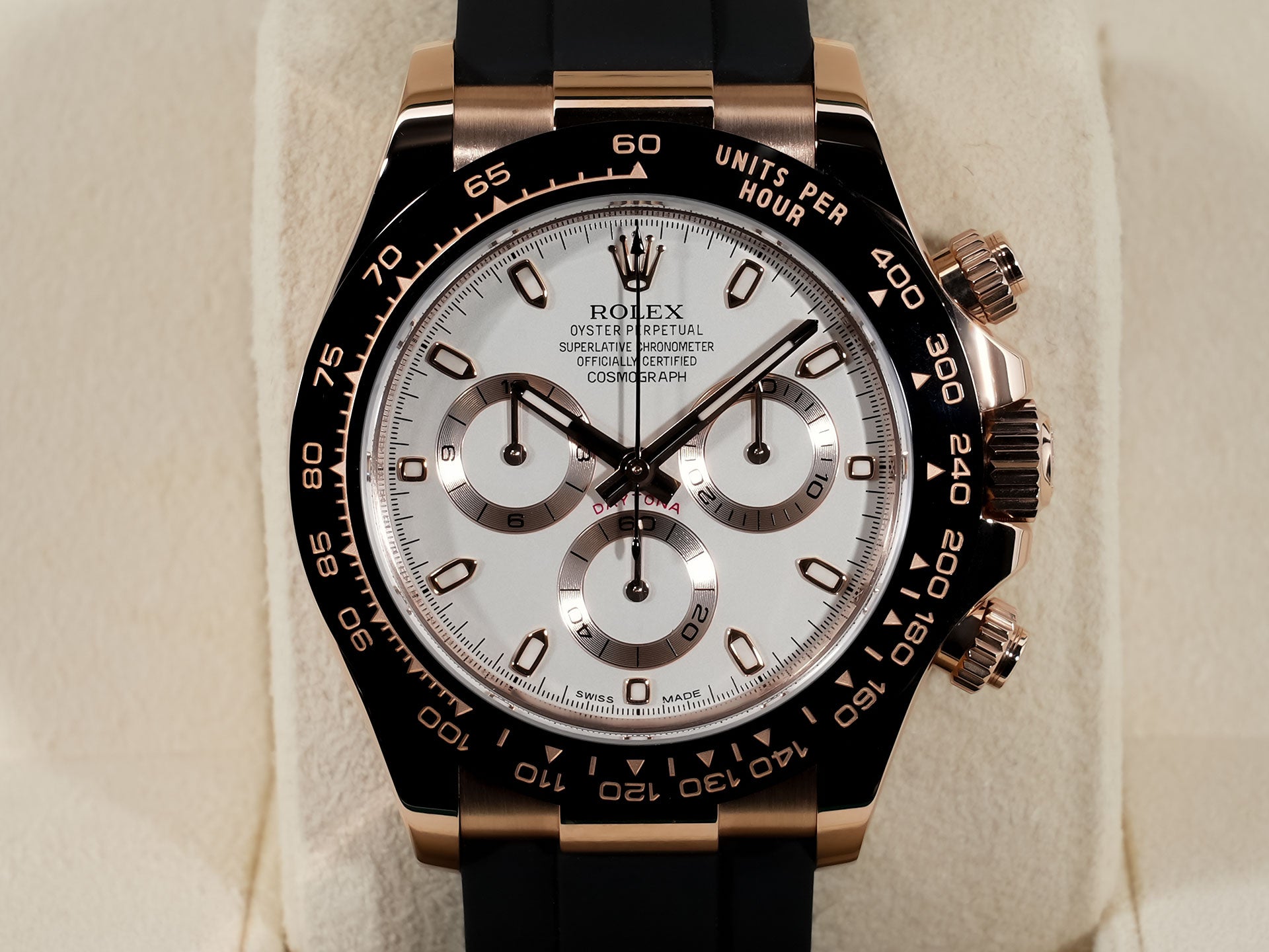 ROLEX デイトナ 白文字盤 掛け時計 新品未使用 ロレックス
