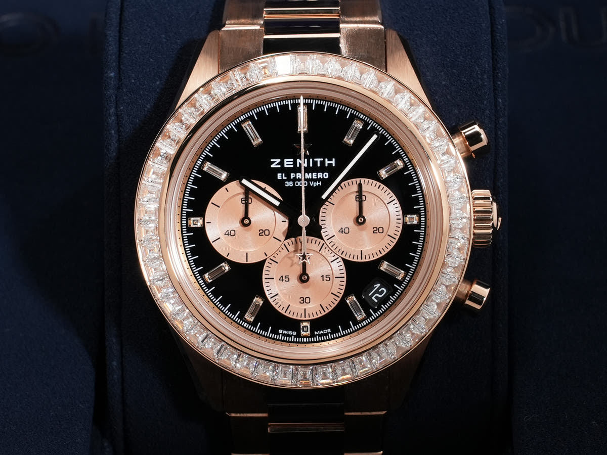 ゼニス クロノマスター スポーツ ヨシダスペシャル Ref.22.3102.3600/21.M3100 ブラックラッカー文字盤 美品 6ud5ff35