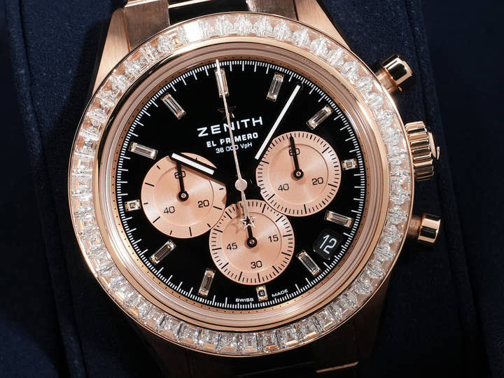 ゼニス クロノマスター スポーツ ヨシダスペシャル Ref.22.3102.3600/21.M3100 ブラックラッカー文字盤 美品 6ud5ff35