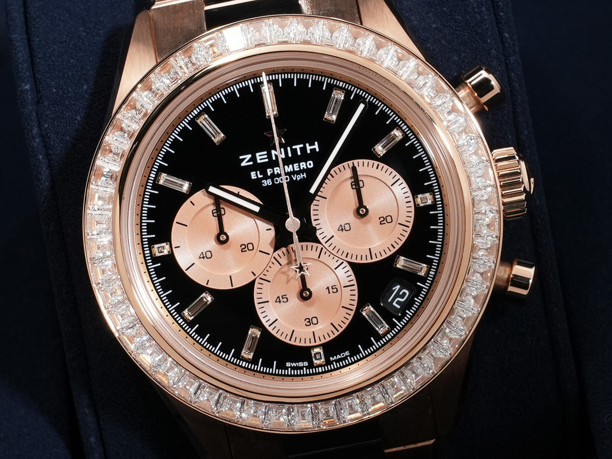 ゼニス クロノマスター スポーツ ヨシダスペシャル Ref.22.3102.3600/21.M3100 ブラックラッカー文字盤 美品 6ud5ff35